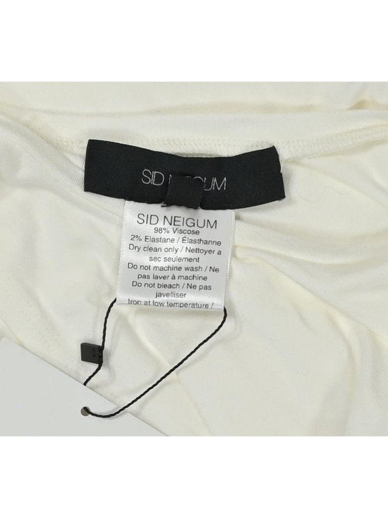 Sid Neigum Gathered Slit Maxi Dress In White — image 4 of 4